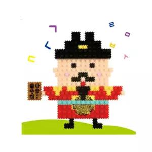 유니 블럭 세종대왕 X2개 디폼 미니 9mm 블록 놀이