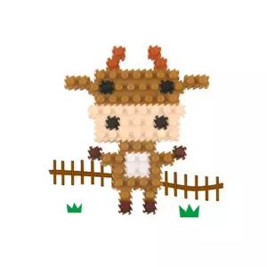 유니 블럭 소 X3개 디폼 미니 9mm 블록 놀이 장난감