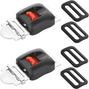 코스모스 팩 2 오토바이 헬멧 스피드 클립 퀵 릴리스 버클 풀 0.75인치 와이드 유니버설 턱 스트랩용