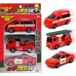 어린이용품 씽크 소방차 3종