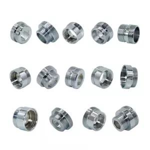 황동 1/2 M16 M17 M18 M19 M20 M22 M24 M28 M32 스레드 커넥터 남성 여성 버블 러 정수기 수도꼭지 구리