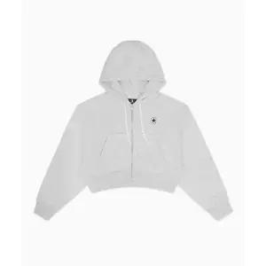 매장정품 CONVERSE 컨버 레트로 풀-집 후드티 라이트 그레이 헤더 10026150-A13 1391925