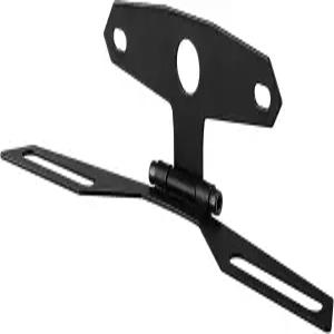 Lyxheth 오토바이 번호판 브래킷 홀더 조절 가능한 접이식 테일 라이트 마운트 스쿠터 ATV 더트 바이크용