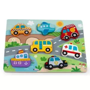 하이판다 교통 원목 퍼즐 블록 아기 유아 장난감