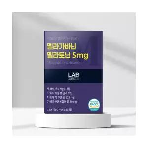 매장정품 LABONLAB 멜라가바닌 식물성 멜라토닌 5mg 테아닌 가바 트립토판 함유 30정