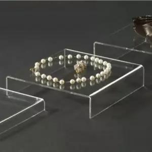( 아크릴 상품진열대 ㄷ자 받침대 40 소형 소품진열대 전시대 소품받침대