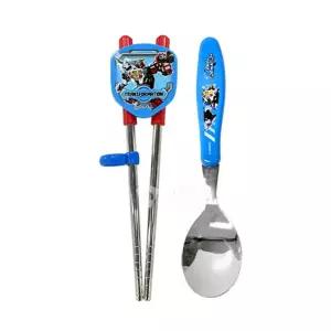 헬로카봇 양손 교정용 어린이 스푼 젓가락 세트