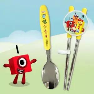 넘버블록스 스푼 양손 교정 젓가락 어린이 수저세트