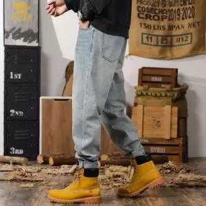 엘럽 남사친 가을 일자핏 청바지 연 빅사이즈 배기팬츠 뒷허리 자수 박시핏 토들러 원템3