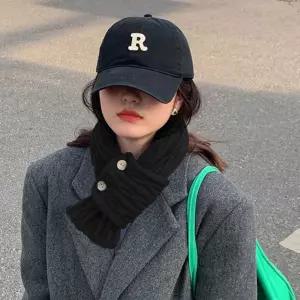 남여공용 겨울 꽈배기 짜임 미니 목도리 니트 머플러 jBo7+6YaQ