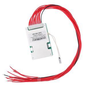 Bisida 10S BMS 36V 30A 이온 밸런스 PCB 공통 30A 태양 10S 포트 10가지 기능적 배터리 보드 보호 에너지 NTC 와이어 저장