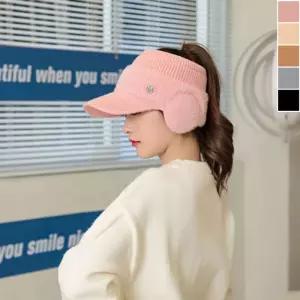 겨울 귀마개 니트 썬캡 1P 골프 낚시 등산 방한 모자 wvK2+3eLT