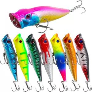 낚시 미끼 키트 크랭크베이트 미니노우 하드 세트 딥 다이빙 저크베이트 수영 포퍼 펜슬 월레이어 인공