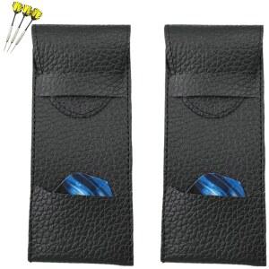 스틸 및 소프트 팁 다트용 펜밥 다트 케이스, 가정용 야외용 PU 가죽 액세서리 정리함 2개, 3개 보관함