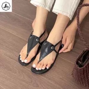 [애슬릿] 여성 여름 삼각 스트랩 쪼리 플랫 샌들 (36228906A)