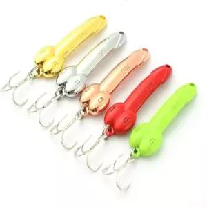 5Pc 낚시 미끼 숟가락 트레블 훅 회전 하드 메탈 스피너 키트 송어 배스 연어 민물 소금물용
