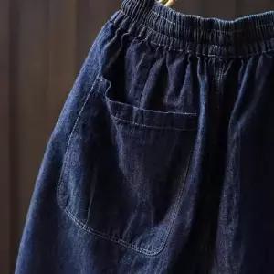 엘럽 여성용 청 여름 캐주얼 청반바지 반바지 포켓 얇은 숏팬츠 5부 박템2