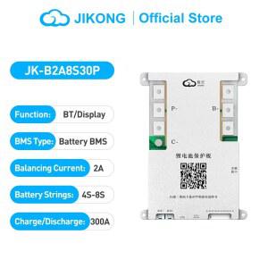 JIKONG BMS JK B2A8S30P 액티브 밸런스 5S 6S 이온 12V 100A 200A Lto 7S 스마트 배터리 24V 8S Lifepo4 4S 300A