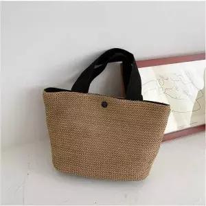 미니 라탄 토트백 여름 시원한 여성용 바캉스 나들이 사첼백 펀칭백