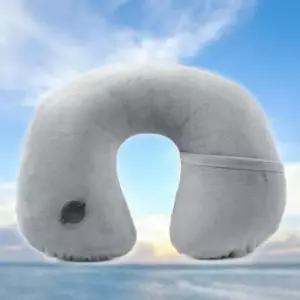 [문구/오피스] 여행 목베개 에어 휴대용 목쿠션 장거리 그레이 굿웰