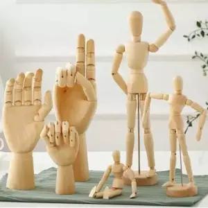 [문구/오피스] 인테리어 원목 관절 미니 목각 인형 집들이 선물 소품
