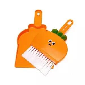 [문구/오피스] 당근청소세트 X4개 책상 방정리 미니 빗자루 쓰레받이