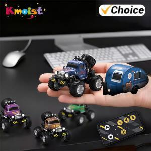 데스크탑 미니 RC 장난감 합금 오프로드 RC 자동차 원격 제어 자동차 충격 방지 파손 방지 전기 모델 차량