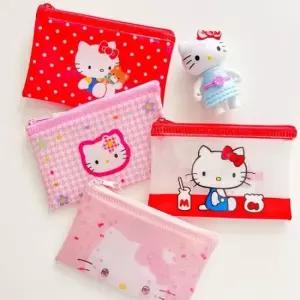 산리오캐릭터 산리오 캐릭터 헬로키티 50주년 미니 레트로 파우치