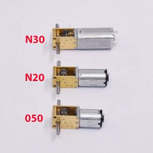 3V 6V 12V 미니 050 N30 381 듀얼 자동차 기어 저속 샤프트 N20 모터 로봇 메탈 고토크 기어박스