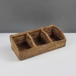 라탄공예 천연 수공예 라탄 커피 티백 홀더