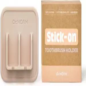 실리콘 벽걸이 칫솔 홀더 샌드 베이지 강력한 흡입력 제거 및 재사용이 용이함 식기세척기 전자레인지 안전
