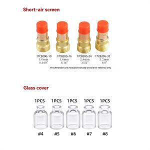RMWIN-68PCS TIG 용접 토치 액세서리 키트 노즐 콜릿 바디 Stubb 가스 렌즈 유리 컵 WP-17/18/26