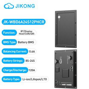 JIKONG 외부 BMS JK WBD6A24S12PHCR 8s 24s RS485 24v 기능 Lto 48v lifepo4 CAN 이온 jks 120A 36v