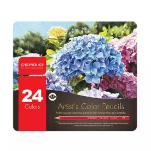 세르지오 유성색연필 24색 색연필 스케치 드로잉 화방 미술 전문가용