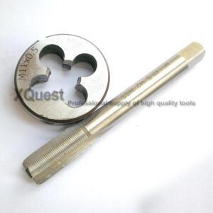 HSS 메트릭 오른손 탭 및 원형 다이 세트, 미세 나사 수동 절단 M11 11X1.5, 2 개