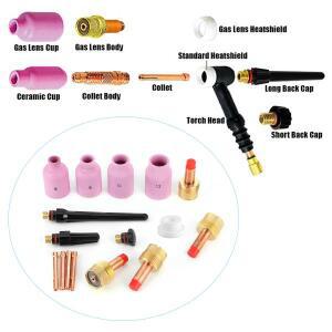 용접 토치 노즐, 16 개/대 세라믹 가스 렌즈 키트 17/18/26 TIG 건 소모품