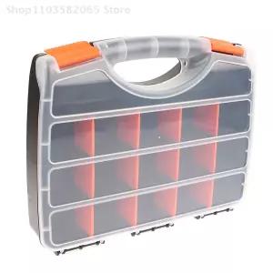 휴대용 플라스틱 도구 부품 상자 32x25x9cm PC 주최자 하드웨어 패스너 나사에 대 한 조정 가능한 분리형