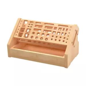 53개의 구멍이 있는 플라이어 가위 핀셋 정리대 작업실용 나무 렌치 다용도 드라이버