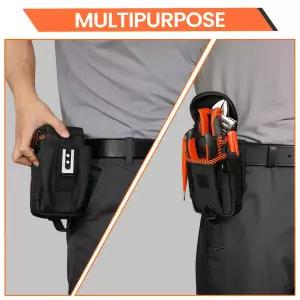 벨트 클립이 있는 소형 공구 파우치 전기 기술자용 툴 미니 정리 포켓 부착물