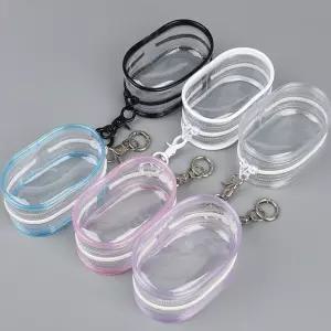 민재일레븐 타원형 케이스 투명미니파우치