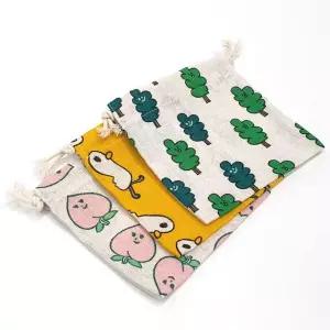 더스트백 면 소 파우치 복조리 파우치 조리개 린넨파우치 린넨