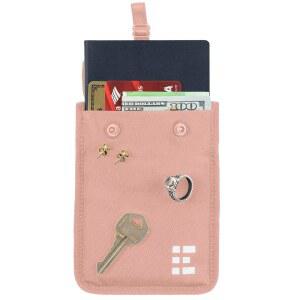 숨겨진 브라 지갑 - 여권, 돈, 신용카드를 위한 여행용 파우치 및 비밀 포켓 모든 사이즈를 언더커버 보관함 안전하고 편안하며 세탁기 사용 가능 핑크