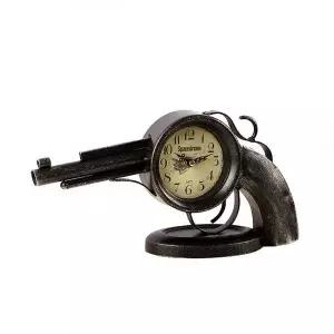 엔틱 인테리어 권총모형 탁상시계 TEi-3K33