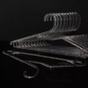 [JED] 투명 티셔츠 걸이 바지 슬림 옷걸이 의류 반짝이펄