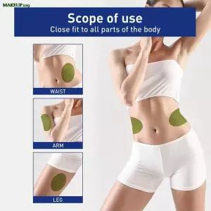 12 개 배 랩 허리 트레이너 슬림 패치 슬리밍 체지방 버너 손실 체중 감량 지방 연소 제품 뱃살