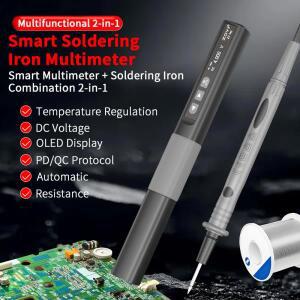 ZOYI N2 휴대용 지능형 납땜 인두  멀티 미터 고전력 65W 가변 온도 용접 전문 홈