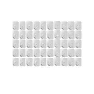 강력부착 타공없이 붙이는 만능 찰떡 아이언후크 50p 부착후크 벽부착후크