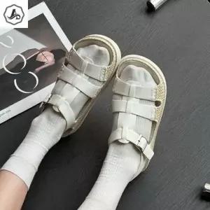 [애슬릿] 여름 여성 샌들 소 가죽 스트랩 발 편한 여행 (37539489A)