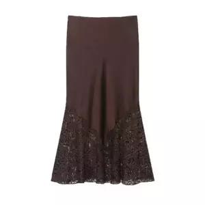 몰도 여성용 스커트 여름 쉬폰 레이스 하이웨스트 슬림핏 머메이드 젠2