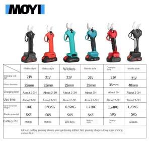 Makita 브러쉬리스 전기 가지 정원 도구 무선 21V 배터리 용 과일 Branche Cuttr